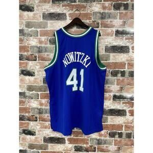 Authentic Dirk Nowitzki Mitchell & Ness 98-99 Dallas Mavericks Rookie Jersey 2XL